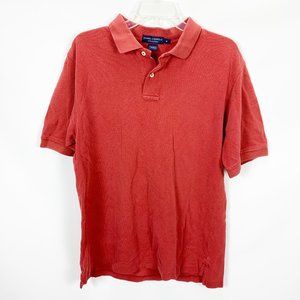 Daniel Cremieux Medium Red Polo Shirt Cotton